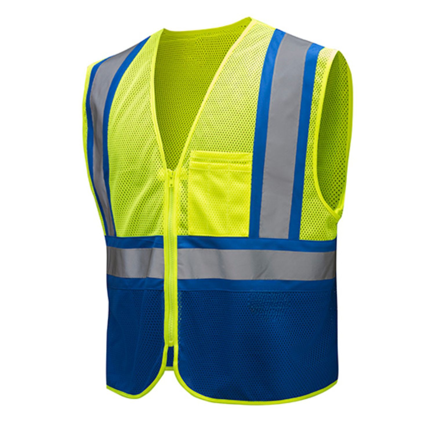 Reflective Class 2 Mesh Safety Vest with Pockets - Blue | From $11.25 ...